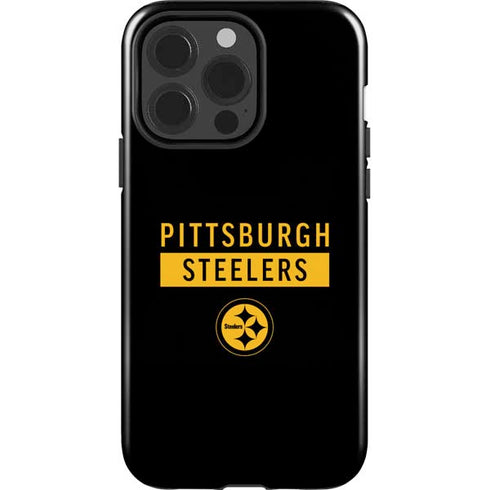 NFL Pittsburgh Steelers Black Performance Series iPhone 15 Pro Impact Case
